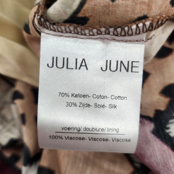 Julia June Flowy Boho Dress Size 36 US Small Long Sleeve Art Lightweight NWT - Picture 10 of 11